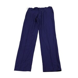 Haggar H26 Dress Pants Mens‎ 33X32 Navy Premium Stretch Classic Fit Straight NEW